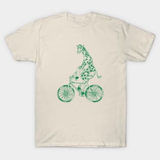 SEEMBO Giraffe Cycling Bicycle Bicycling Biking Riding Bike T-Shirt